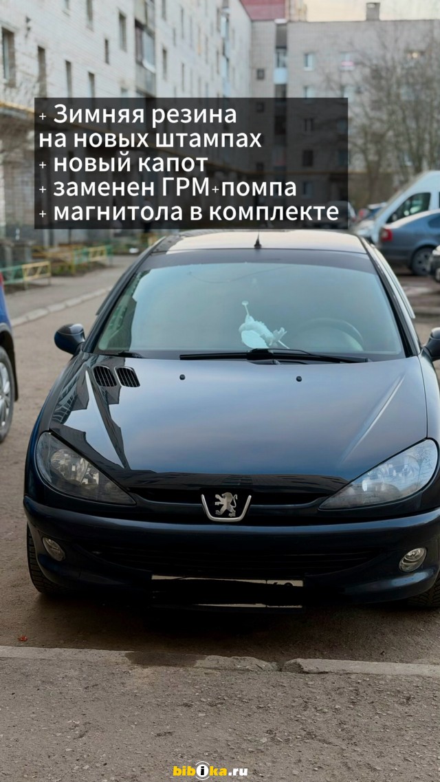 Peugeot 206 1 поколение [рестайлинг] 1.4 MT (75 л.с.) 
